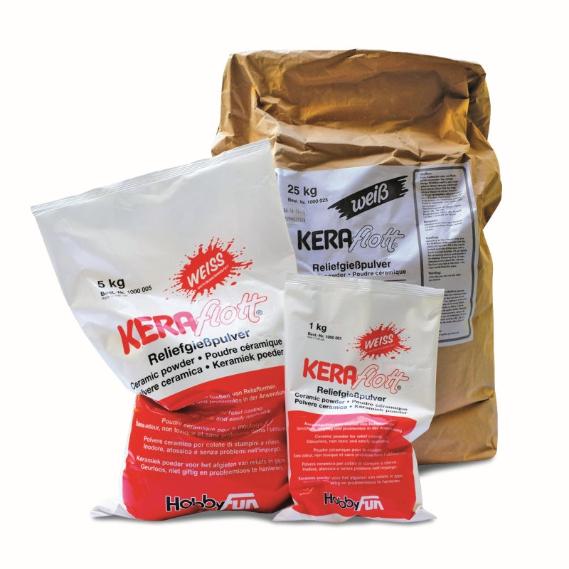 Keraflott Reliefgiessmasse, weiß, 5kg
