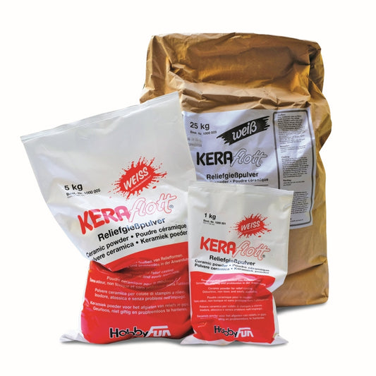 Keraflott Reliefgiessmasse, weiß, 5kg