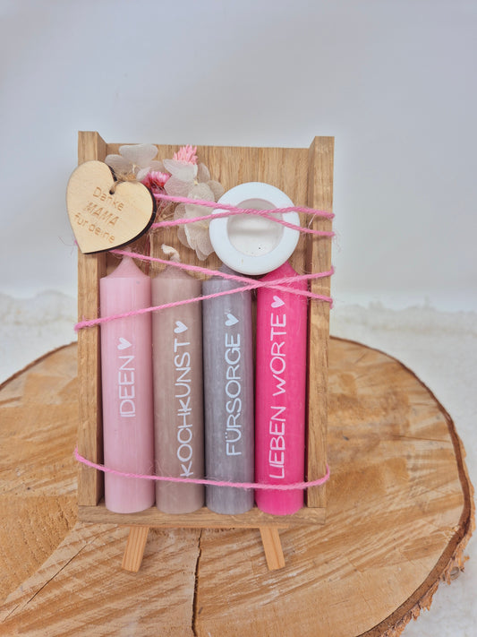Danke Mama für deine... Kerzen / Kerzenset / Kerzenbox / Kerzen Geschenkset
