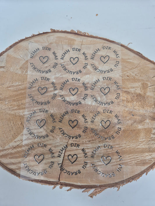 Rub On " Nimm dir was du Brauchst" | Sticker | Sticker Rub Ons randlos