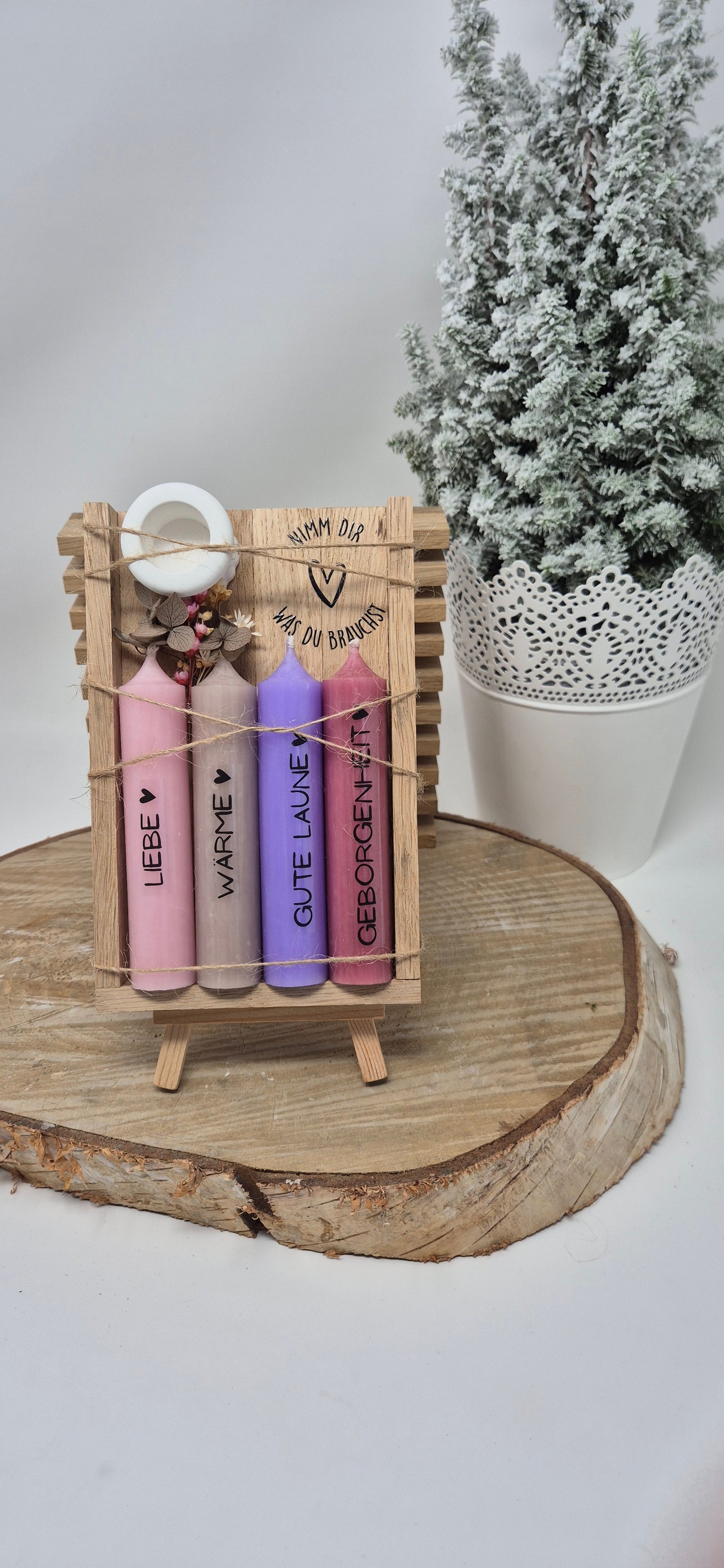 Nimm dir was du brauchst Kerzen / Kerzenset / Kerzenbox / Kerzen Geschenkset