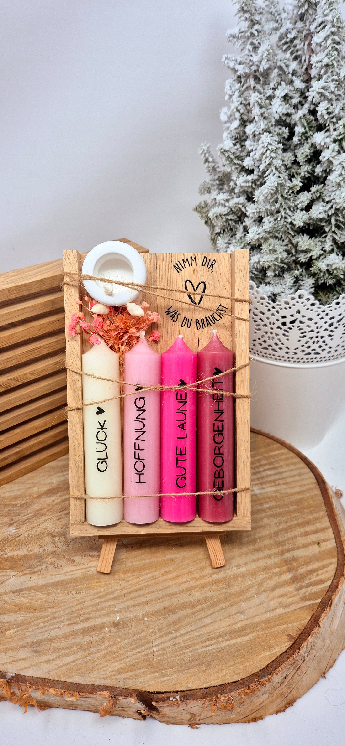 Nimm dir was du brauchst Kerzen / Kerzenset / Kerzenbox / Kerzen Geschenkset