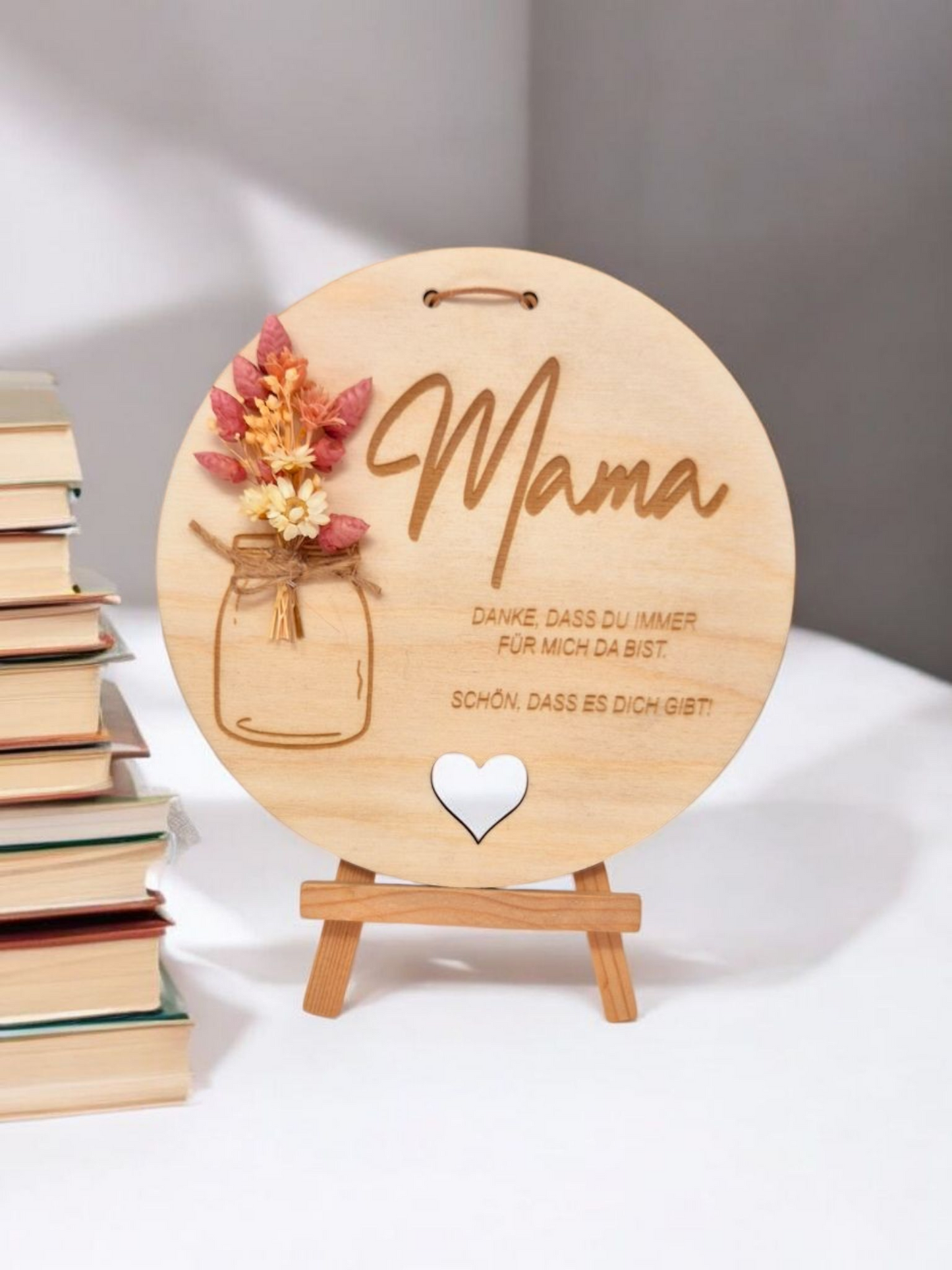 Muttertag Holzschild Mama | Muttertag | Personalisierbar | Dekoratives Geschenk | mit Wunschgravur | Geschenk für die Liebsten |Dekoschild |Geburtstag