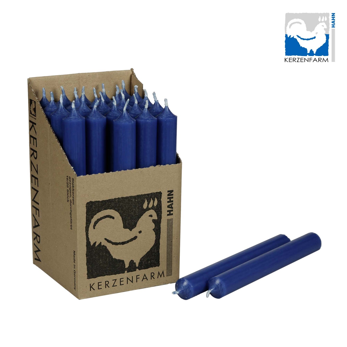 Kerzen, Stabkerzen aus Paraffin, 180/22 mm, KERZENFARM HAHN,