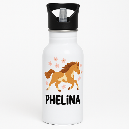 Kinder Trinkflasche Pferd Step by Step