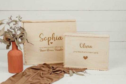 Erinnerungskiste Baby, Geschenk zur Geburt