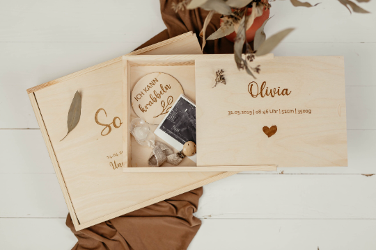 Erinnerungskiste Baby, Geschenk zur Geburt