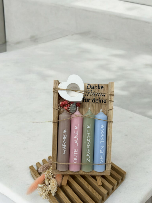 Danke Mama für deine... Kerzen / Kerzenset / Kerzenbox / Kerzen Geschenkset
