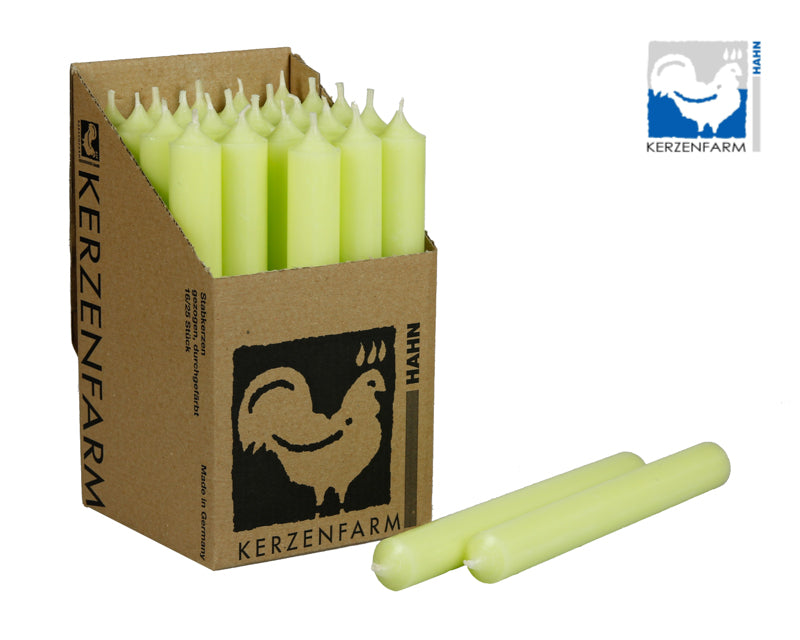 Kerzen, Stabkerzen aus Paraffin, 180/22 mm, KERZENFARM HAHN,
