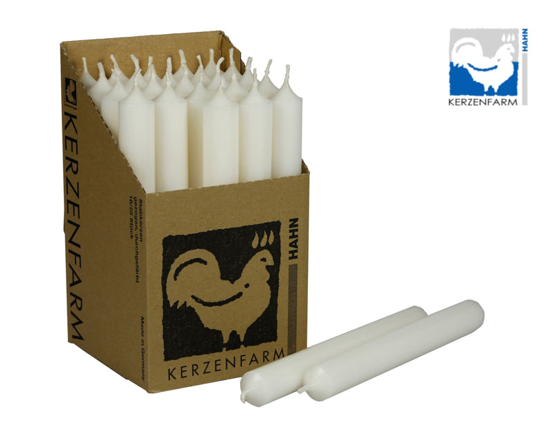 Kerzen, Stabkerzen aus Paraffin, 180/22 mm, KERZENFARM HAHN,