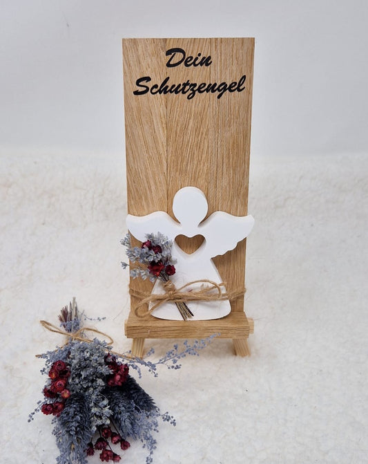 Schutzengel aus Raysin / Mitbringsel / Geschenk Taufe Kommunion / Schutzengel mit Klötzchen