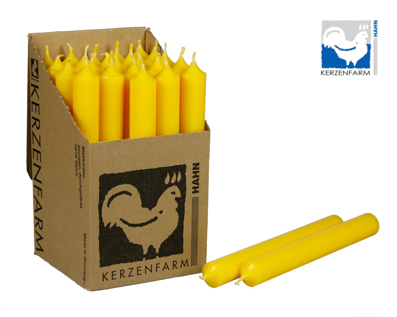 Kerzen, Stabkerzen aus Paraffin, 180/22 mm, KERZENFARM HAHN,