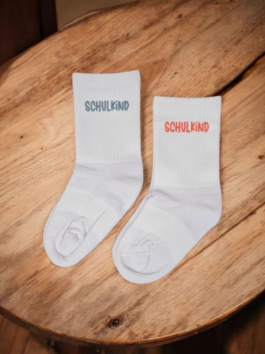 Personalisierte Tennissocken für Schulkinder – Schulkind Socken Geschenk zur Einschulung