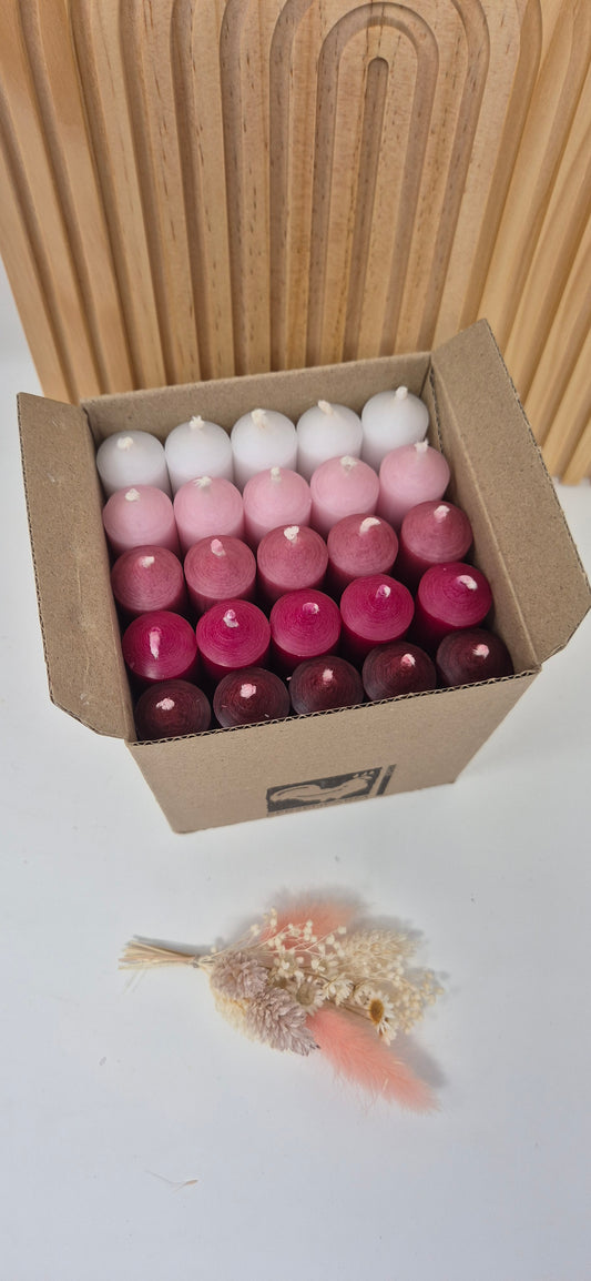 Entzückende Kerzen-Box – Box Liebe Kerzen Kerzen Stabkerzen 100/22 mm KERZENFARM HAHN,