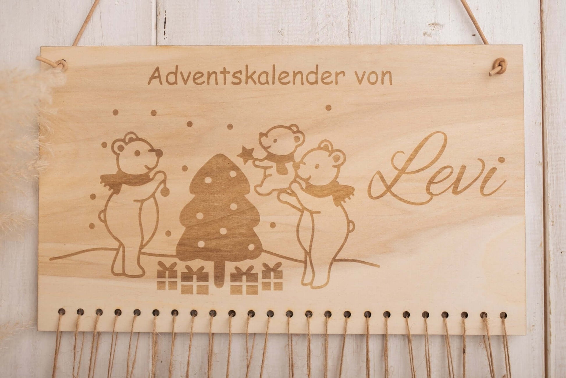 Adventskalender mit Name zum befüllen - milessimo