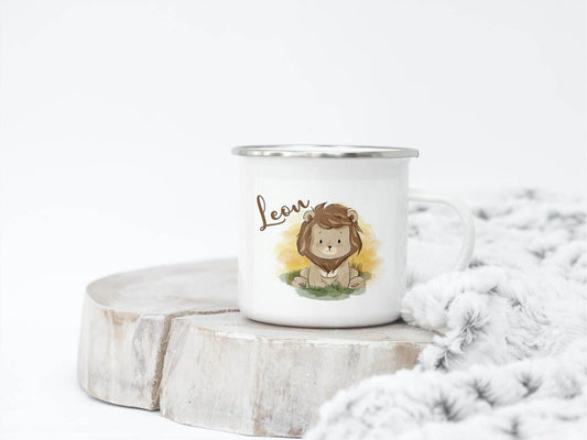 Emaille Tasse Löwe - milessimo