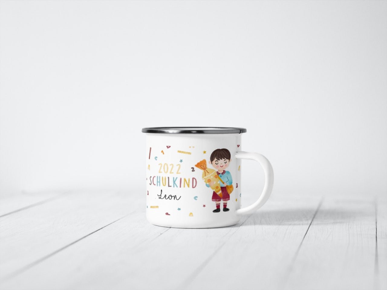 Emaille Tasse Schulkind - milessimo