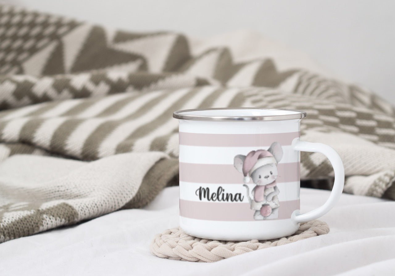Emaille Tasse Wintermaus - milessimo