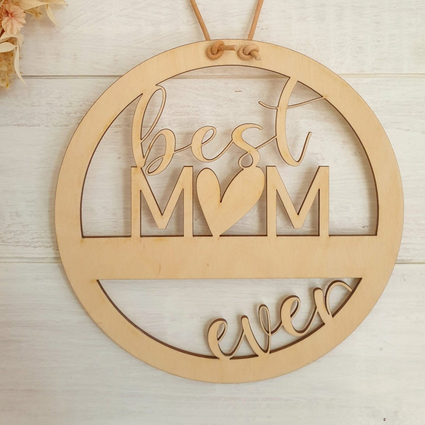 Holzscheibe Best Mom - milessimo