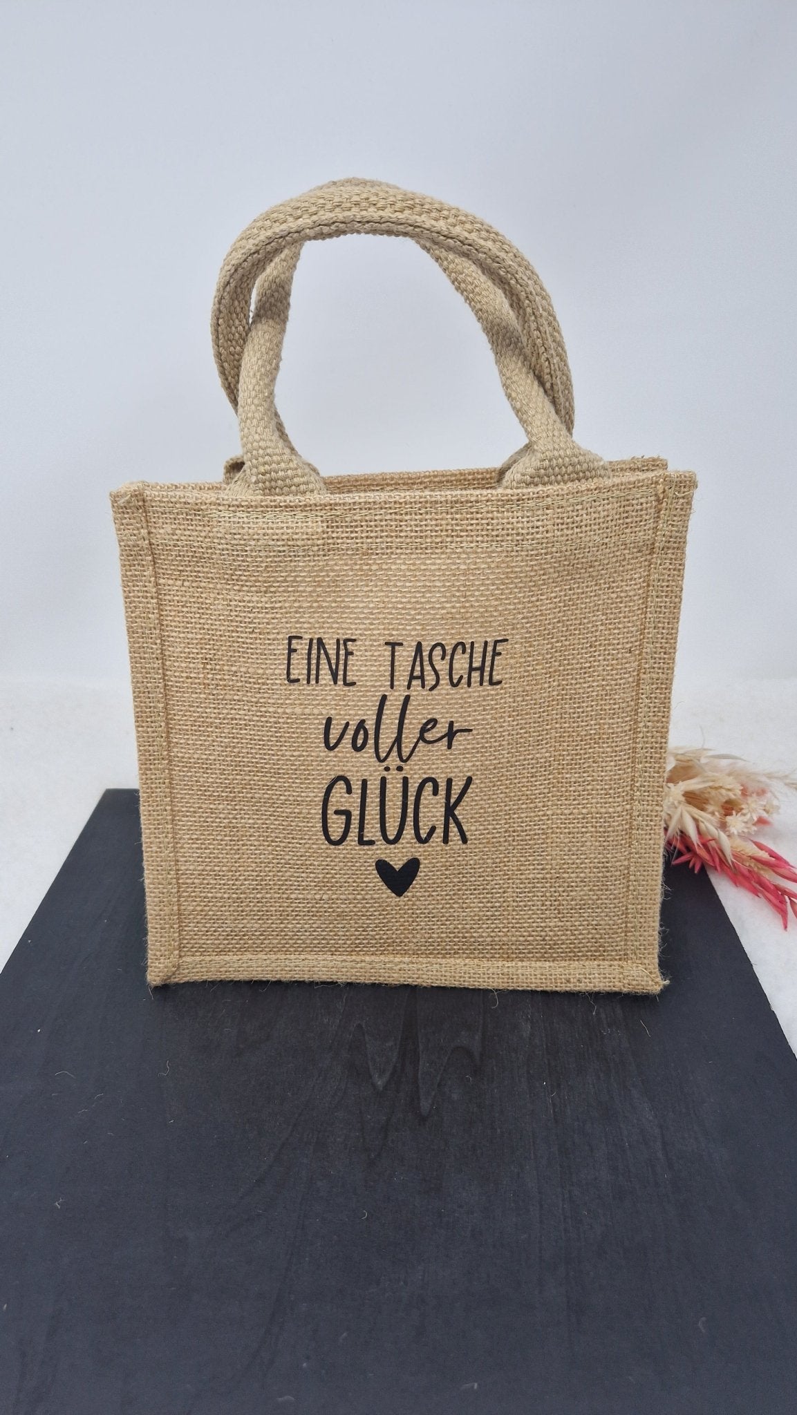 Jutetasche voller Glück - milessimo