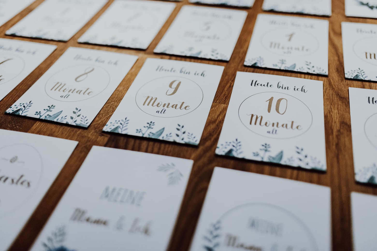 Meilensteinkarten 1 Lebensjahr - milessimo