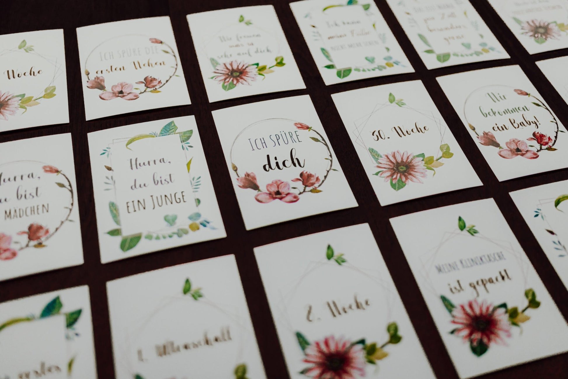 Meilensteinkarten Schwangerschaft - milessimo