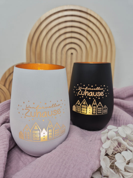 Windlicht mit Gravur